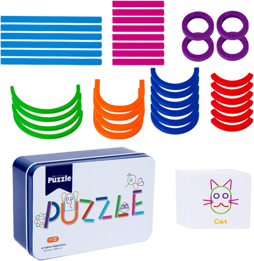 Puzzle Cards Set in English – Juego Montessori