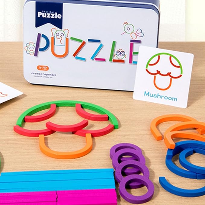 Puzzle Cards Set in English – Juego Montessori