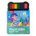 Finger print mermaid /  Libro de pinta huellas Sirena