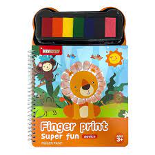 Finger print lion /  Libro de pinta huellas Leon